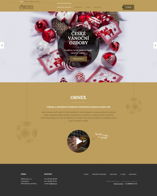 Ornex.cz a Jerky-shop.cz, nové e-shopy na míru