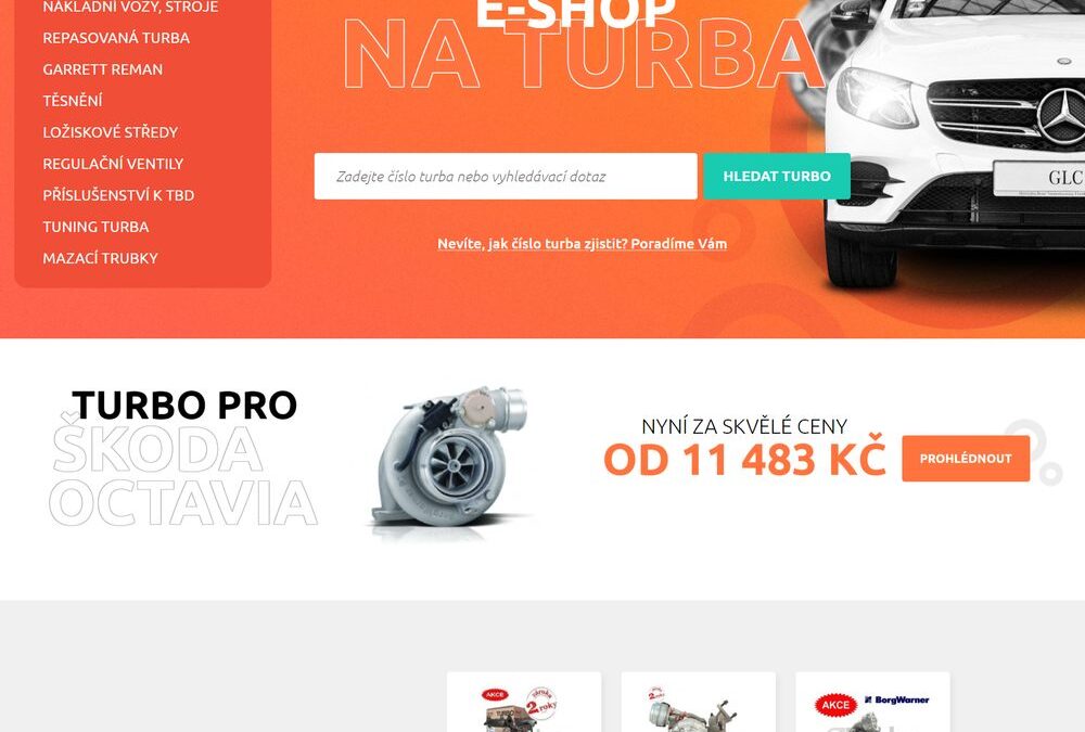 Případová studie – tvorba e-shopu eturbo.cz